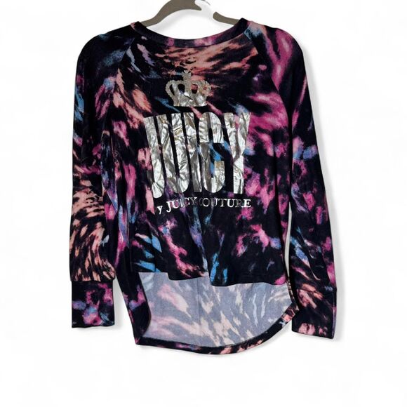 Juicy by Juicy Couture Tie Dye Shirt and Black Pants Loungewear/PJ Set Size Sm - Picture 1 of 8